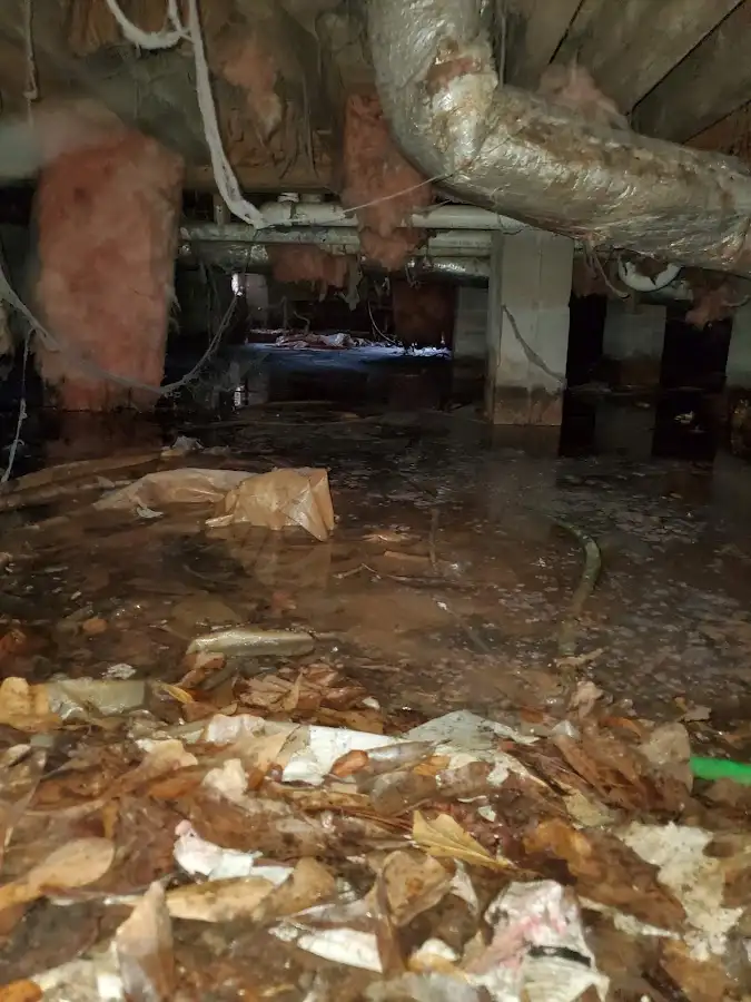 Crawl space flood assessment for Commercial Water Damage Restoration in CaÃ±on City